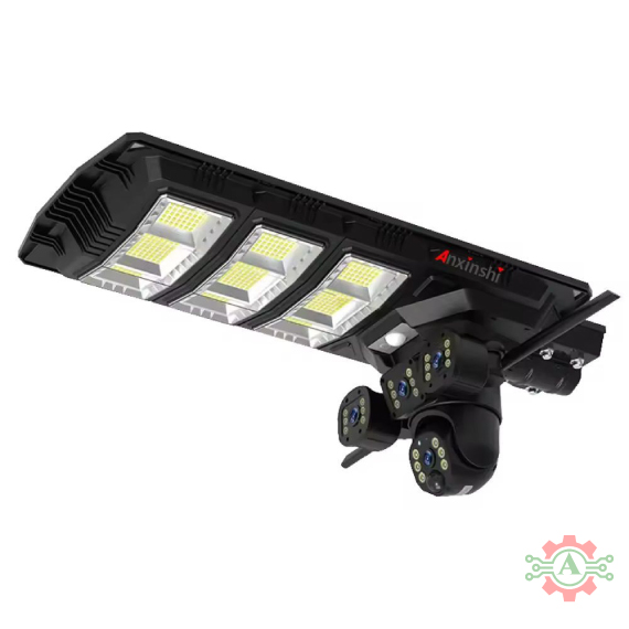 1000 Watts Solar Street Light with 4G AI PTZ Three Cameras