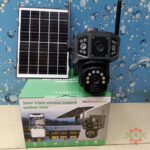 Dual Lens Solar Triple Screens 4G PTZ 360 CCTV Camera