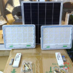 2in1 Solar Security Floodlights with Warning Lights
