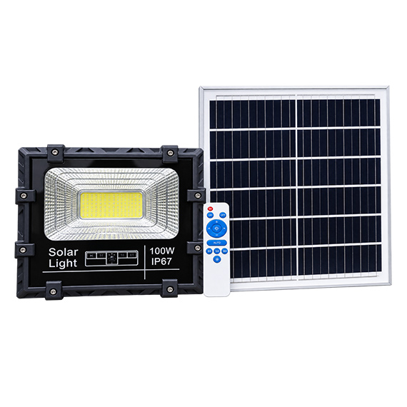 New 100W Dusk to Dawn Solar Floodlight