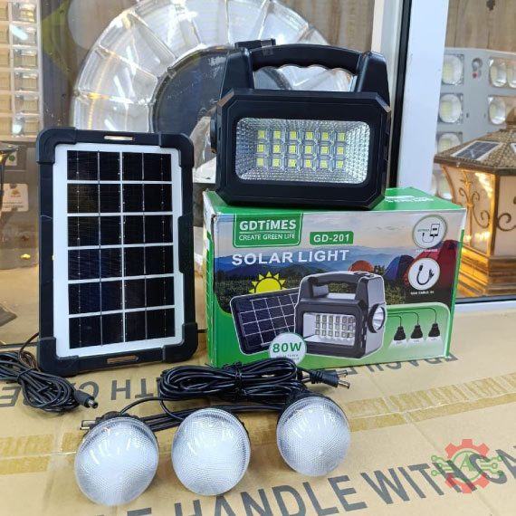 GDTimes GD-201 80W Solar Lighting System Kit