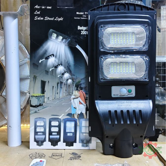 Budget Solar TYN-LED 200Watts Solar Street light + Pole