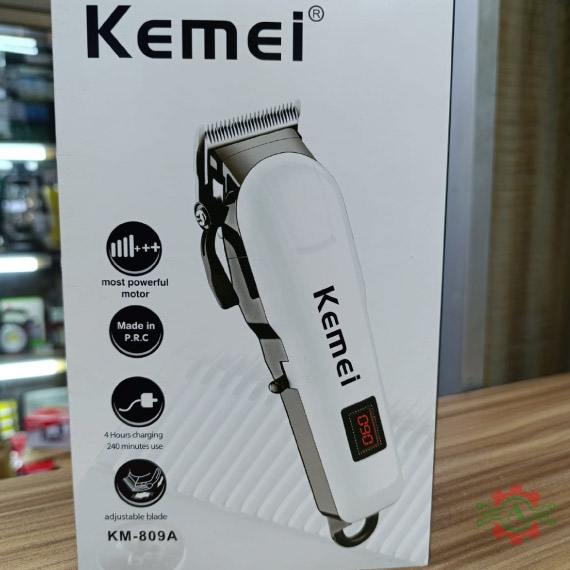Kemei KM-809A Rechargeable Cordless Hair Clipper