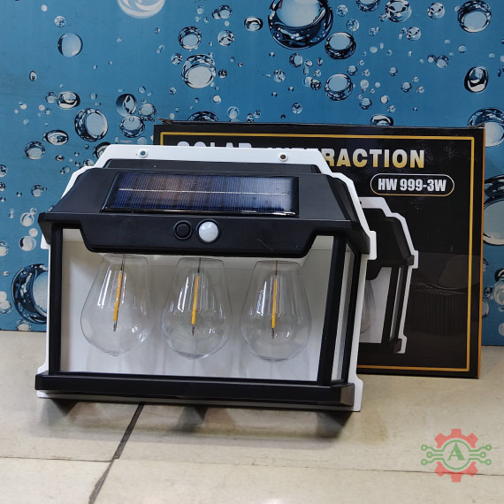 Three Bulb HW 999-3W Solar Interaction Wall Lamp