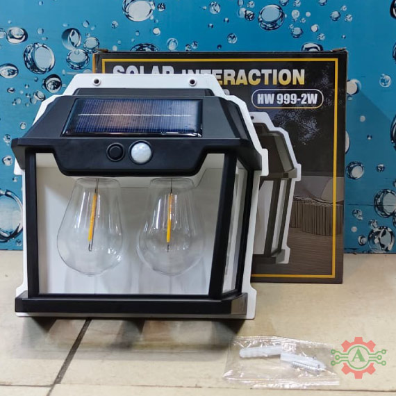 Two Bulb HW 999-2W Solar Interaction Wall Lamp